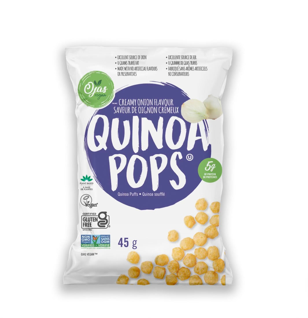 Ojas Quinoa Pops Creamy Onion Flavour