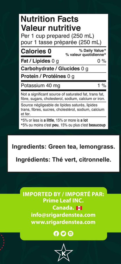 Sri Gardens Lemongrass Tea