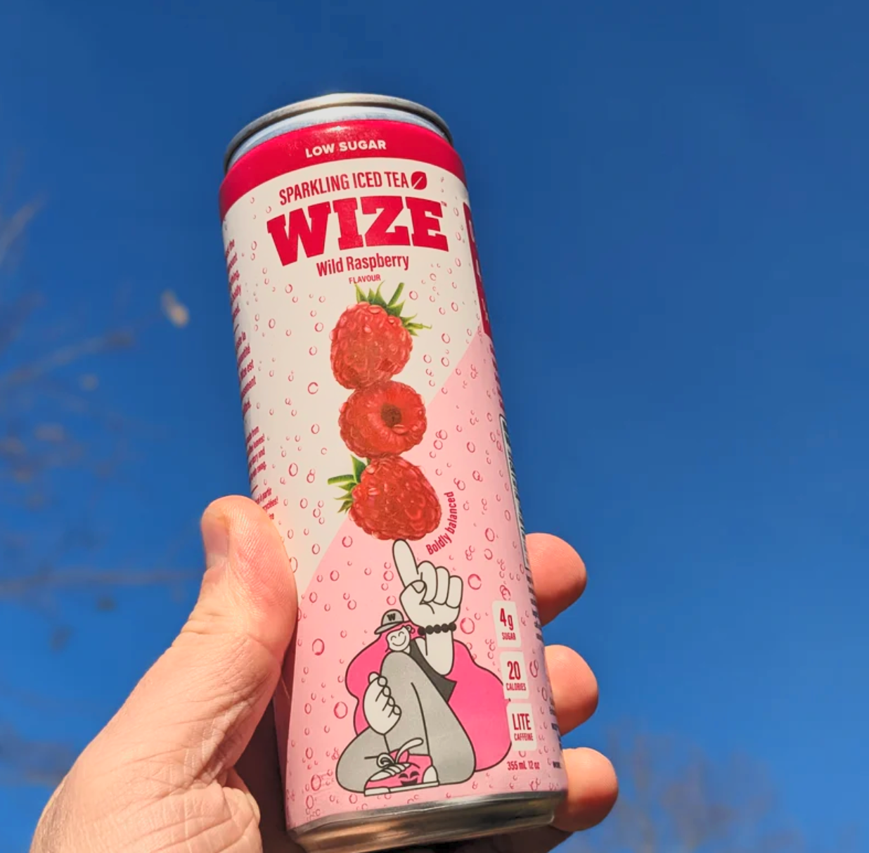 Wize Sparkling Iced Tea Raspberry