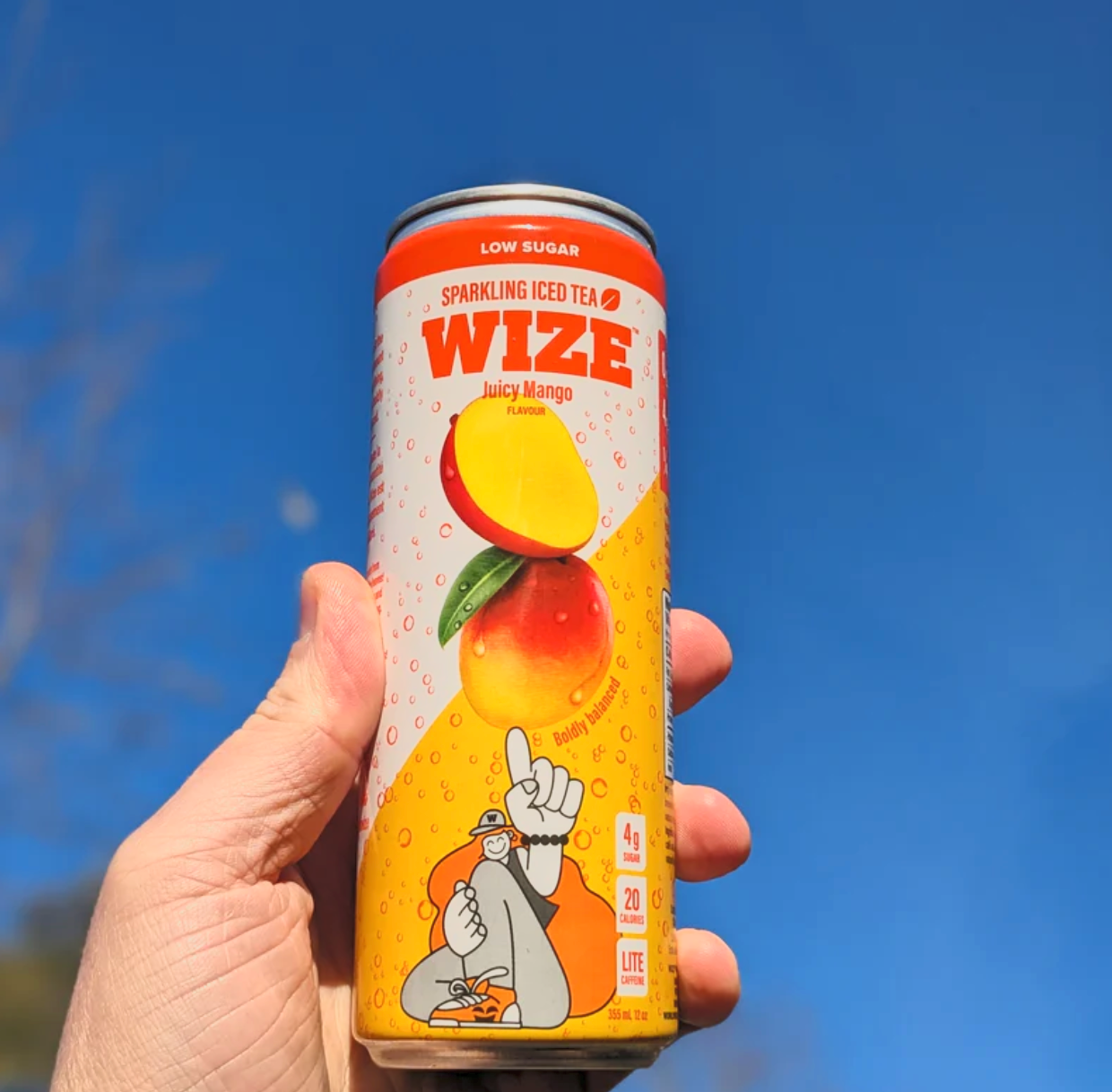 Wize Sparkling Iced Tea Mango